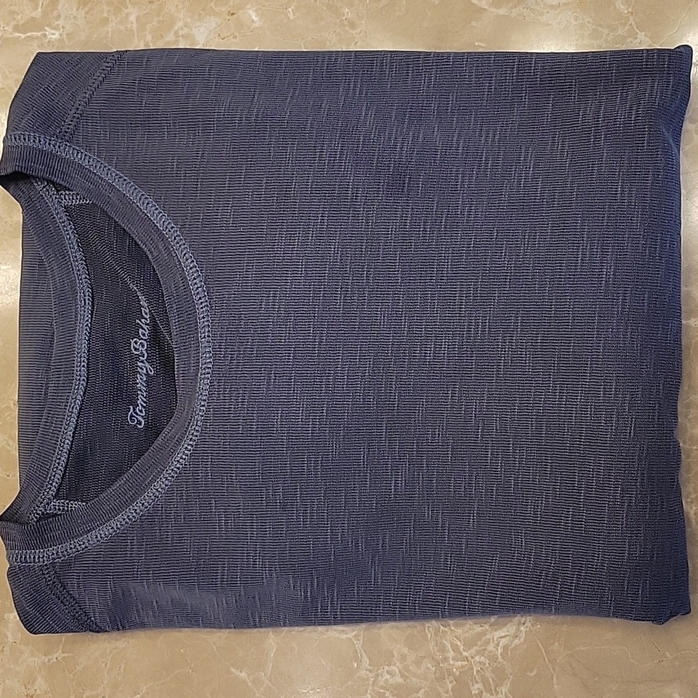 Tommy Bahama North Isle Active Crewneck Short-sleeved Charcoal Gray, 2XL